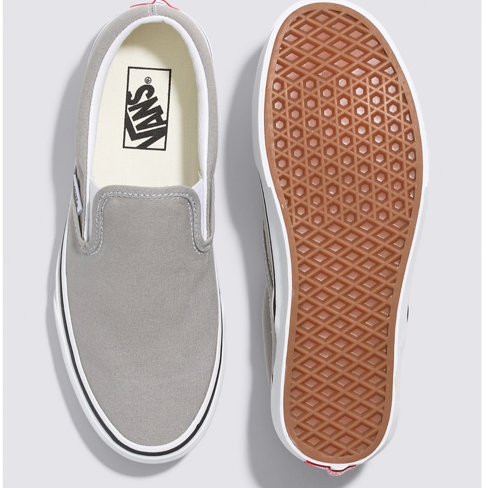 Women’s Gray Slip On Vans Size 7.5 - Picture 4 of 15